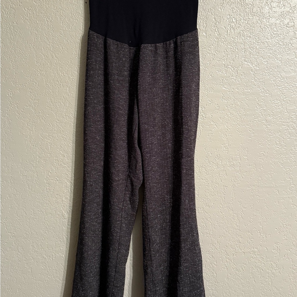 Motherhood Black and Gray Maternity Slack Pants Size L
